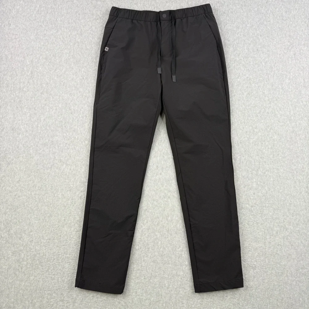 FIGS Pro Pants Mens Medium Black Scrub Joggers Stretch Drawstring Medical 30